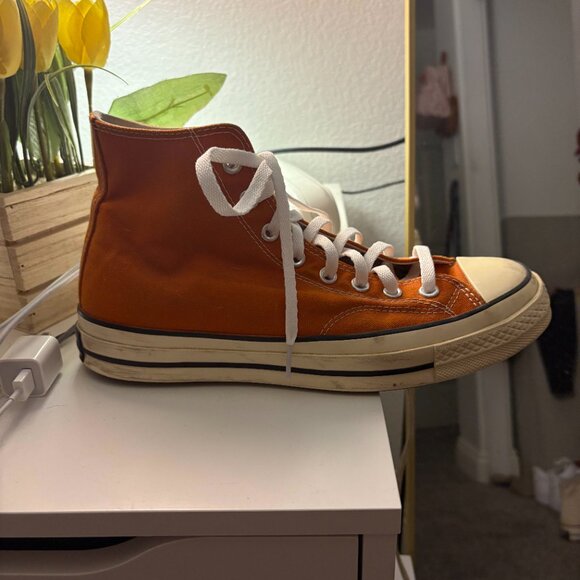 Orange Chuck Taylors Size Women's 11 - Picture 5 of 6